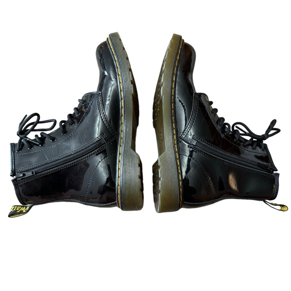 Dr. Martens Black 1460 Y Patent Leather Lace Up Boots Size US 6/UK 4/EU 37 - Picture 6 of 11